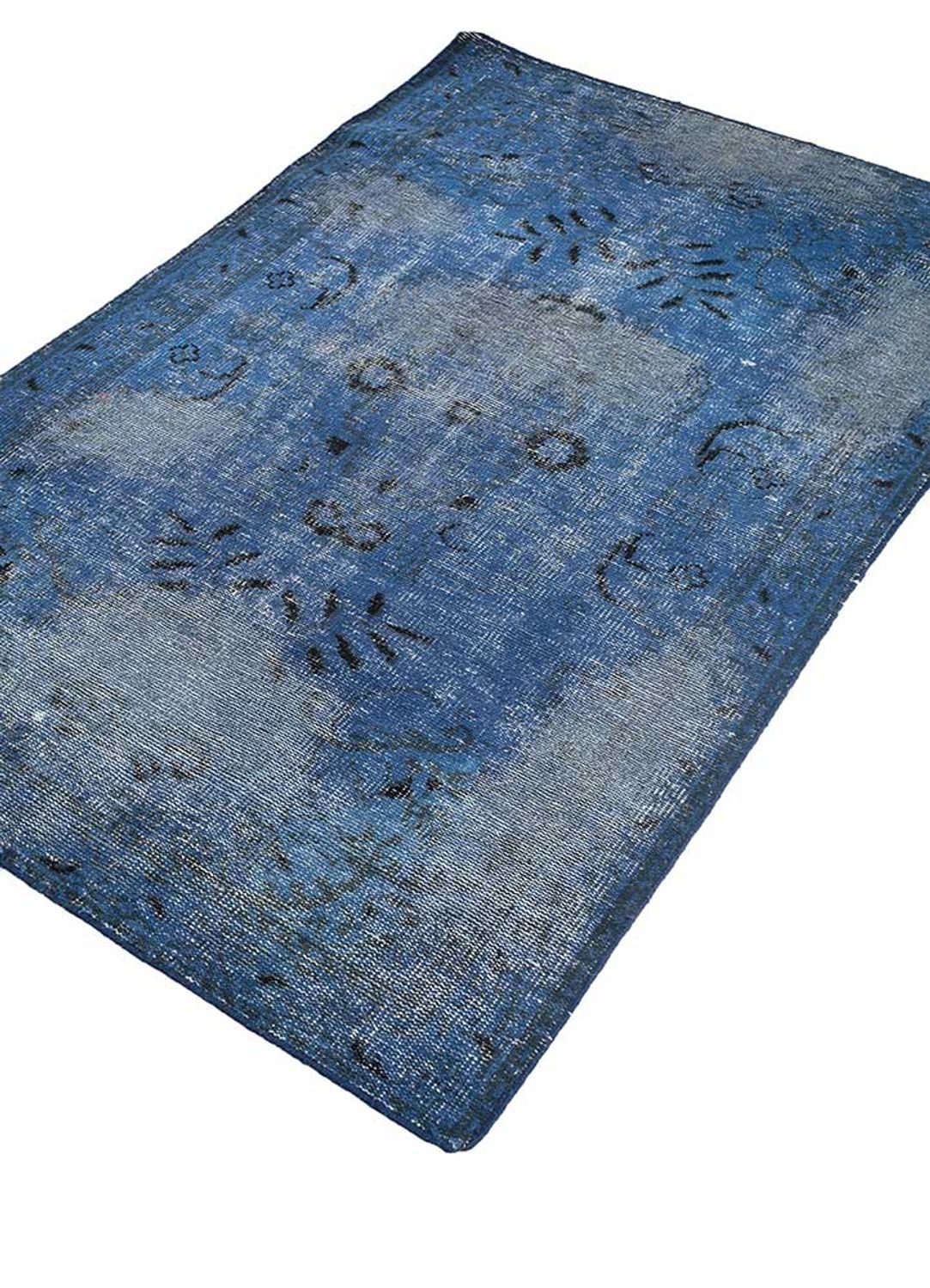 Wool Rug - 180 x 120 cm - blue