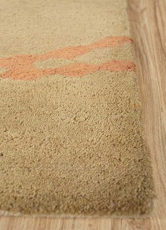 Wool Rug - 90 x 60 cm - gold