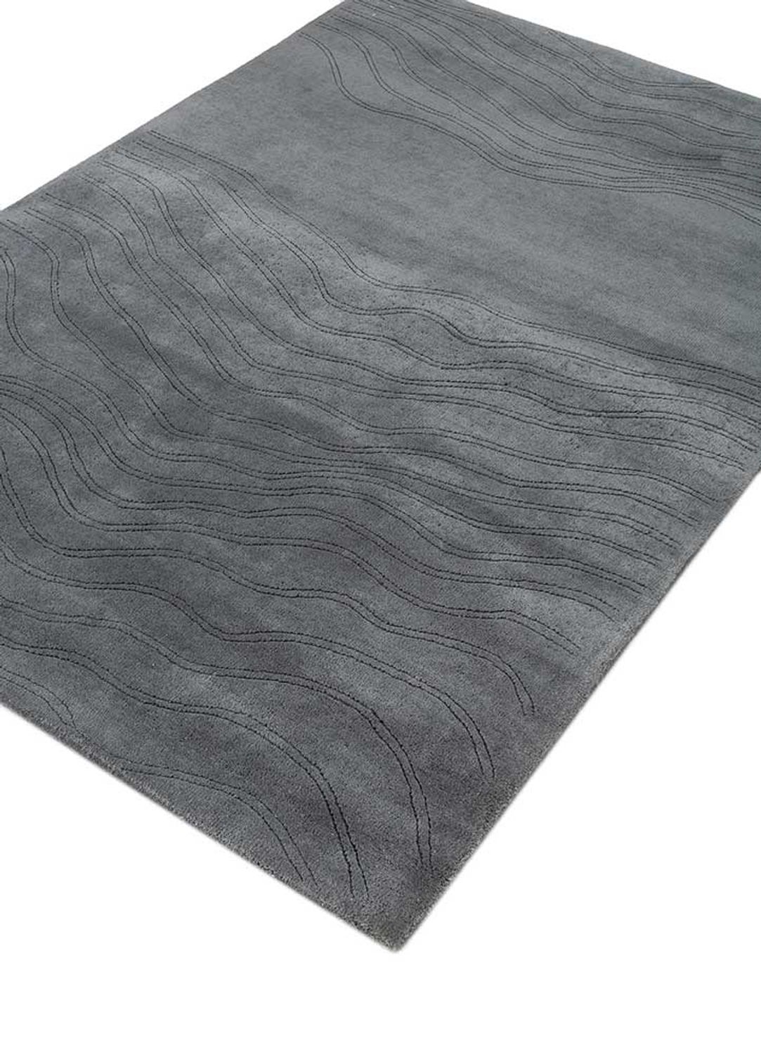 Wool Rug - 195 x 135 cm - grey