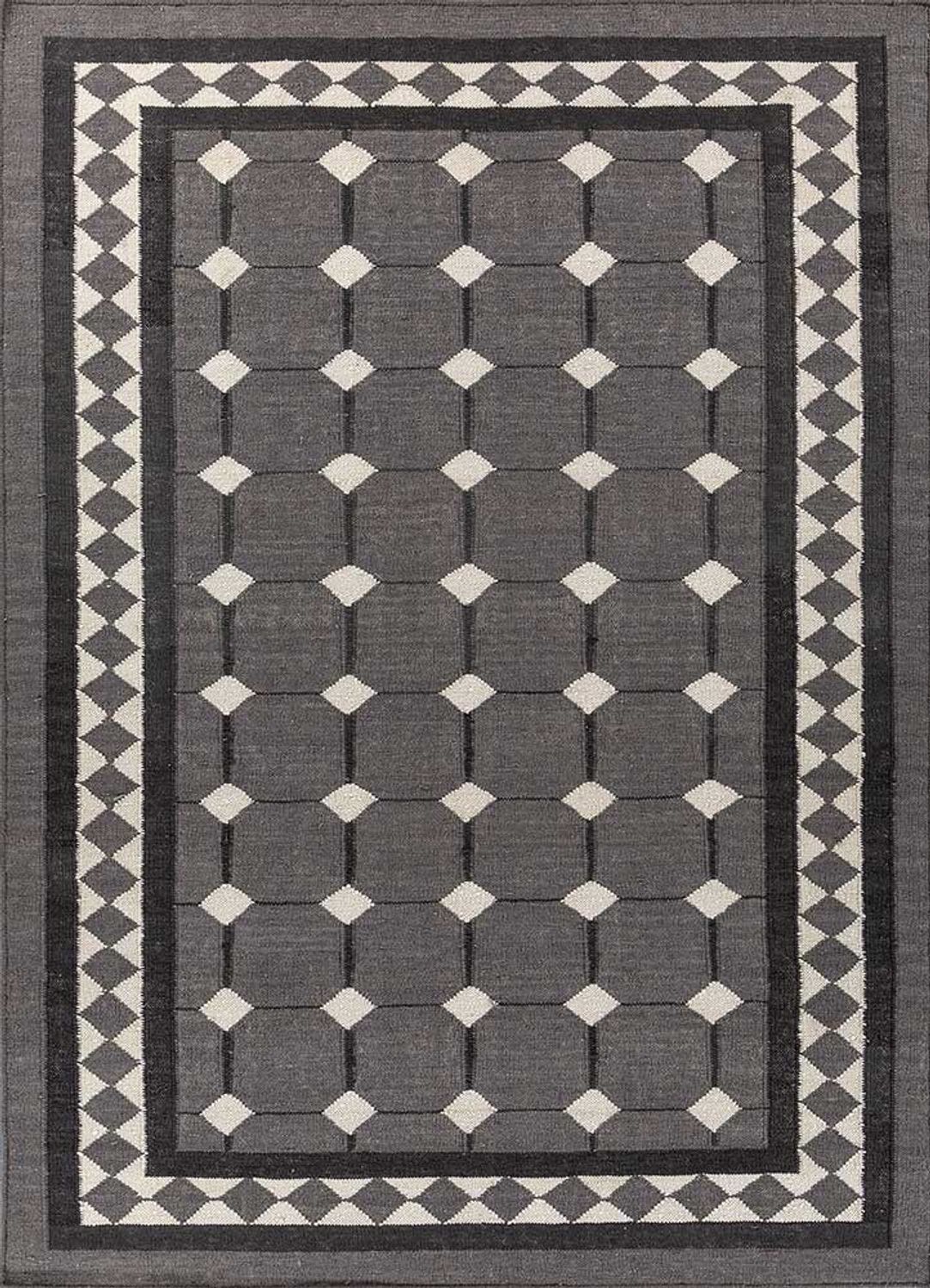 Wool Rug - 240 x 150 cm - grey