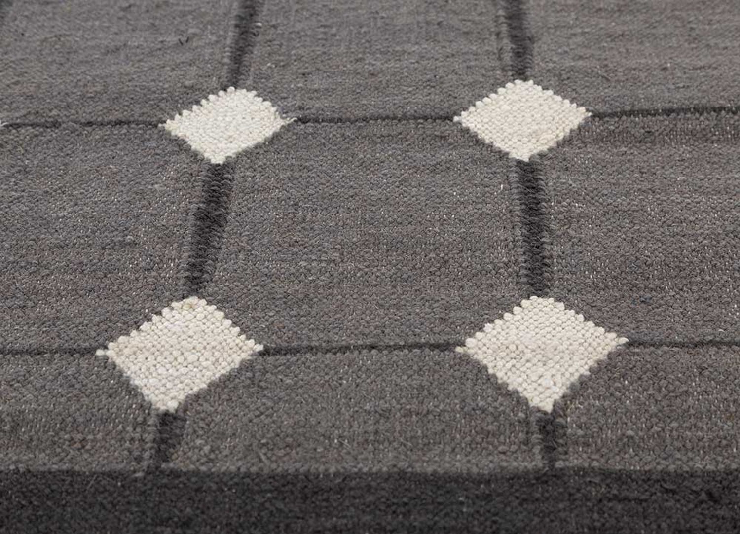 Wool Rug - 240 x 150 cm - grey