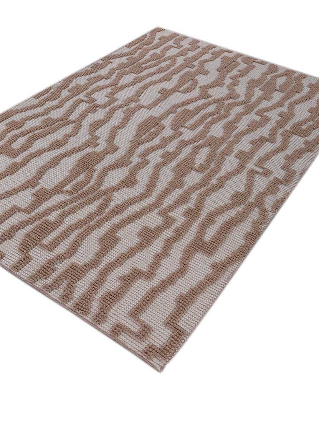 Wool Rug - 180 x 120 cm - brown