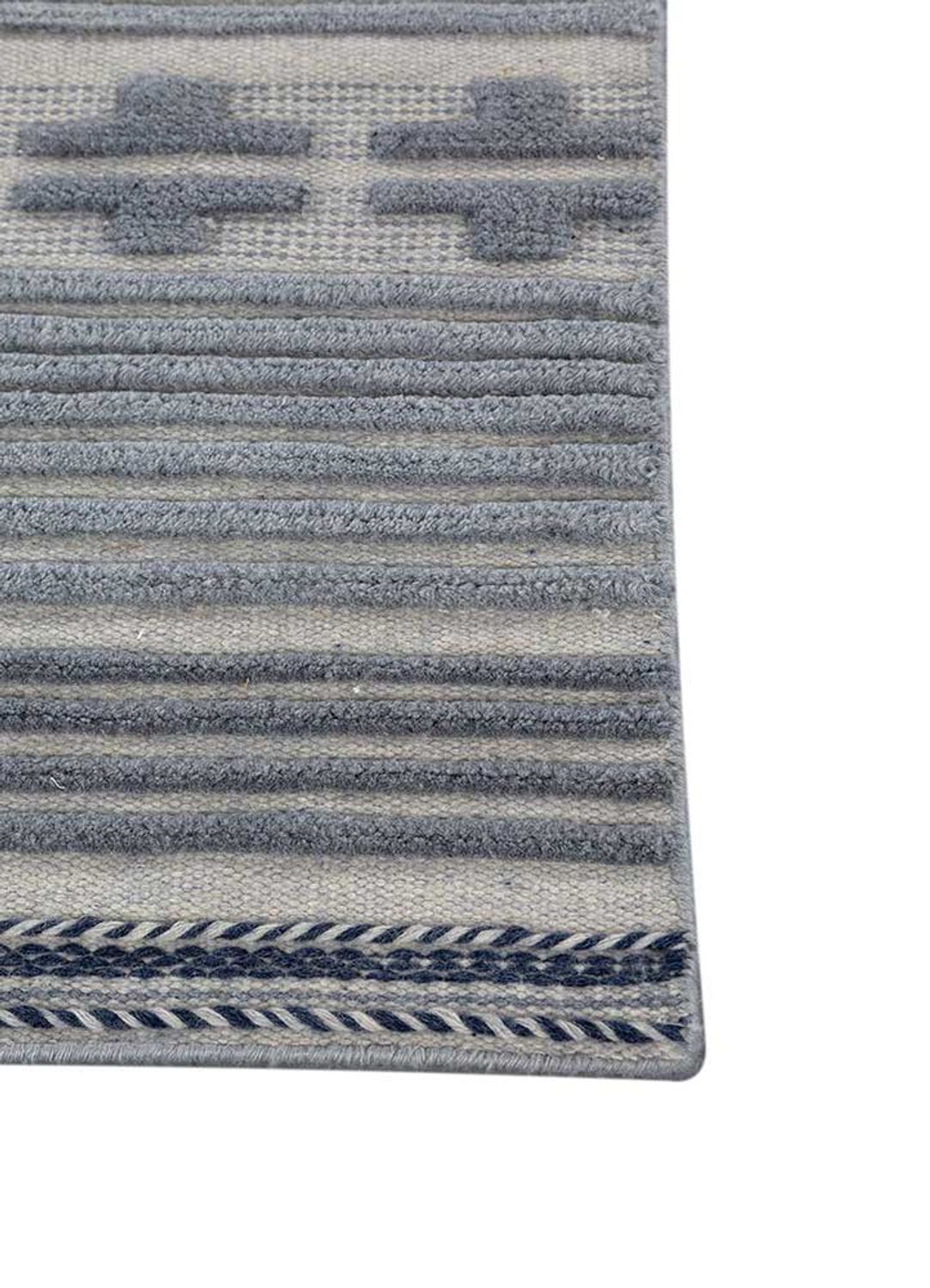 Wool Rug - 180 x 120 cm - grey