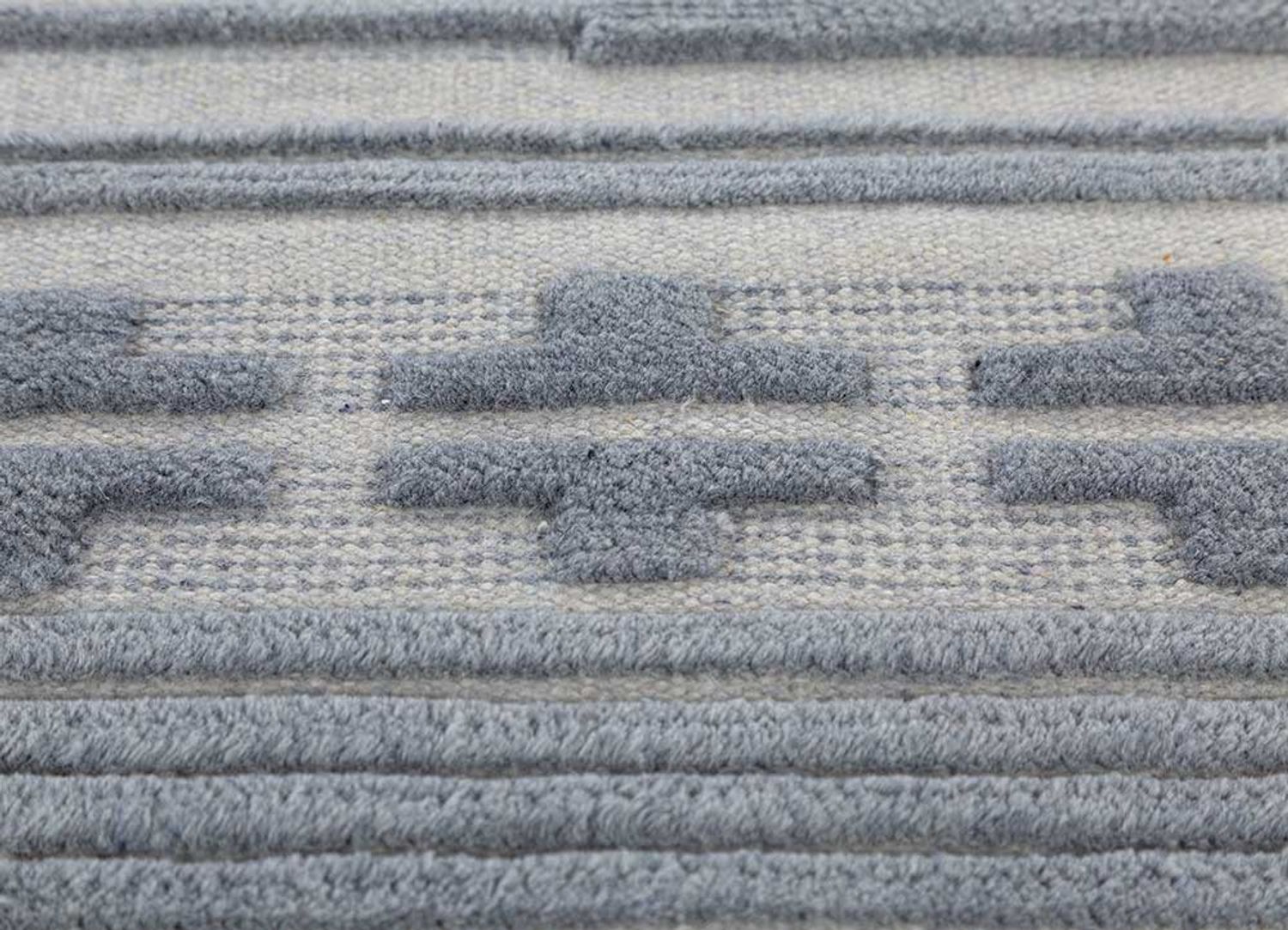 Wool Rug - 180 x 120 cm - grey