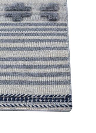 Wool Rug - 180 x 120 cm - silver