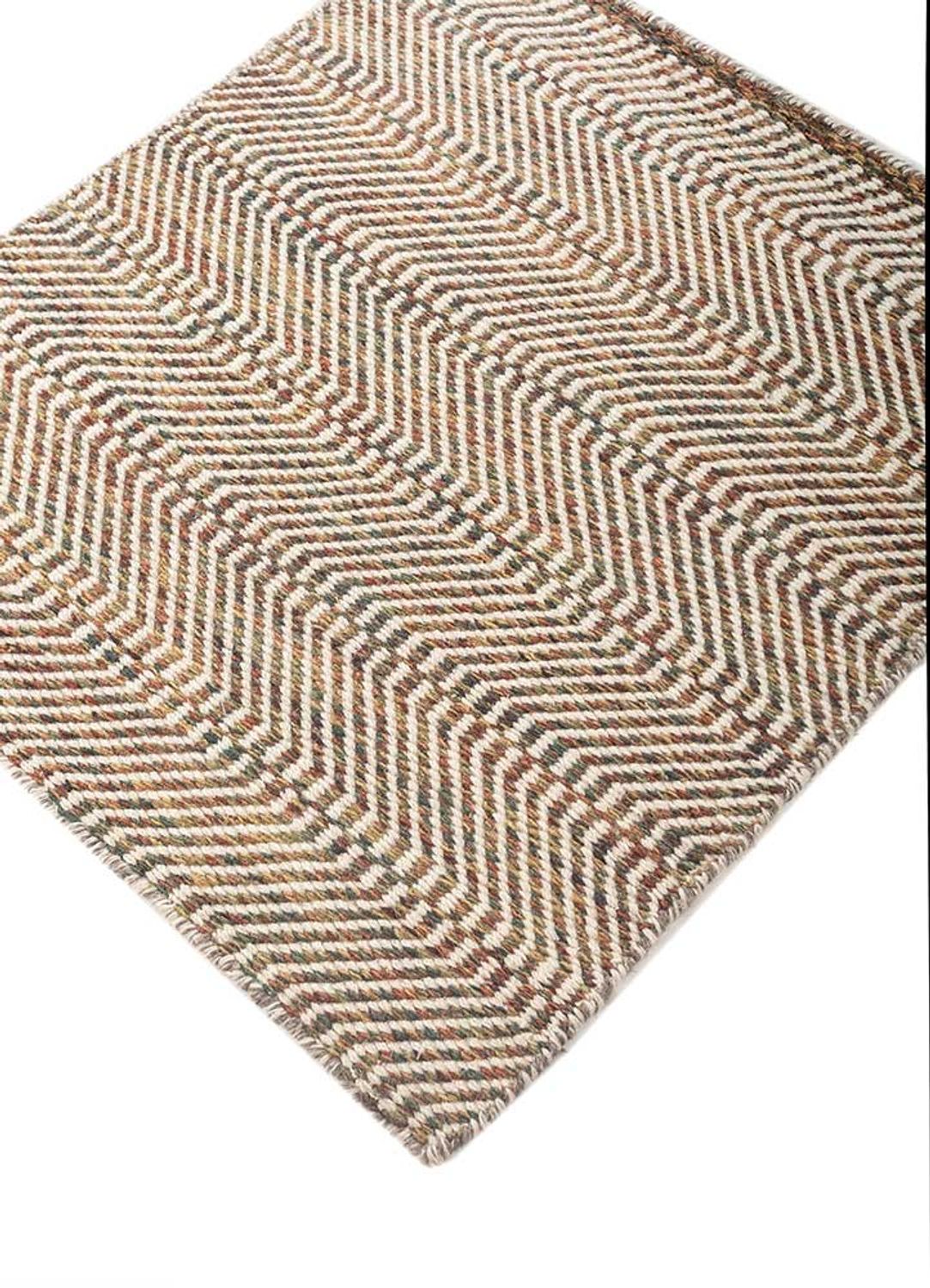 Wool Rug square  - 75 x 75 cm - gold