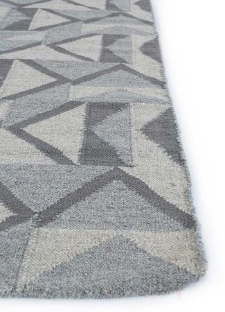 Wool Rug - 180 x 120 cm - light grey