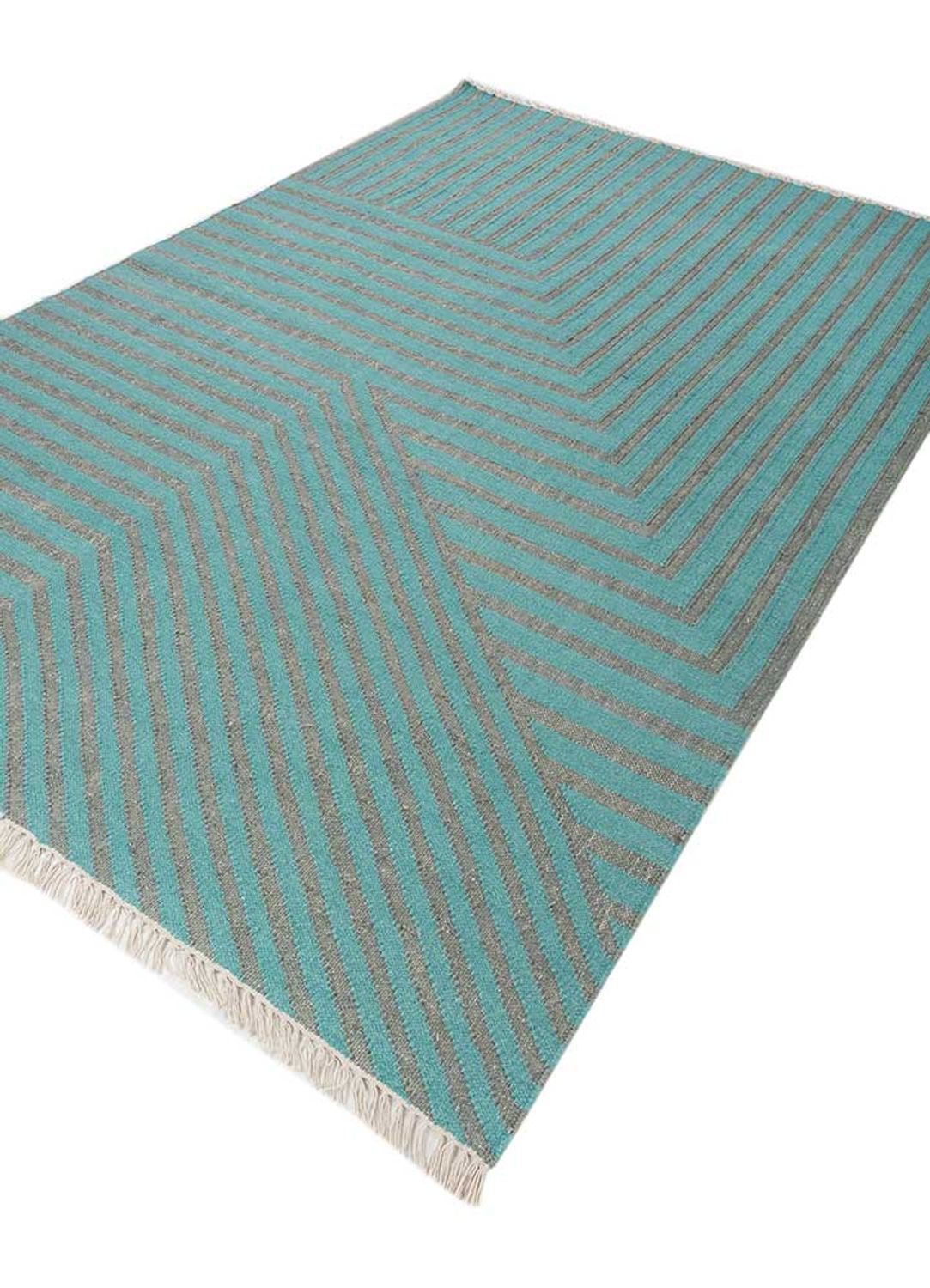 Wool Rug - 270 x 180 cm - turquoise