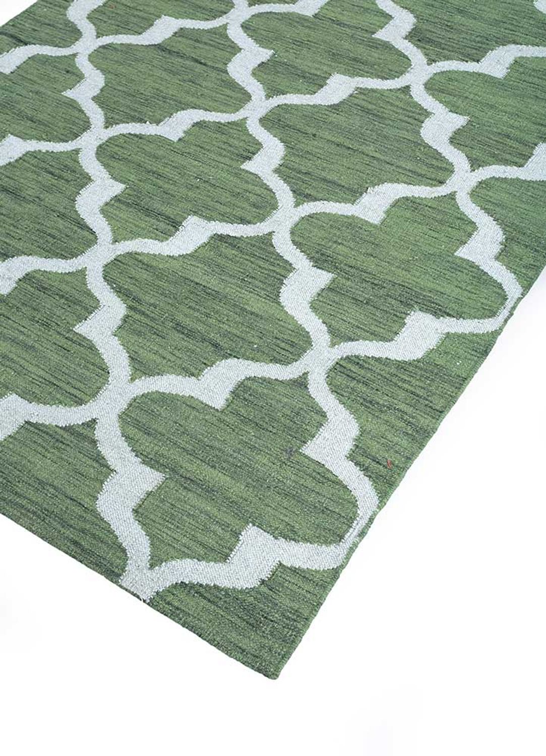 Wool Rug - 240 x 150 cm - dark green