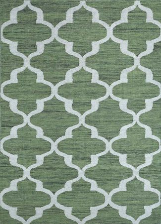 Wool Rug - 240 x 150 cm - dark green