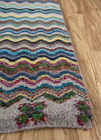 Wool Rug - 150 x 90 cm - multicolored