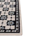 Wool Rug - 240 x 150 cm - black and white