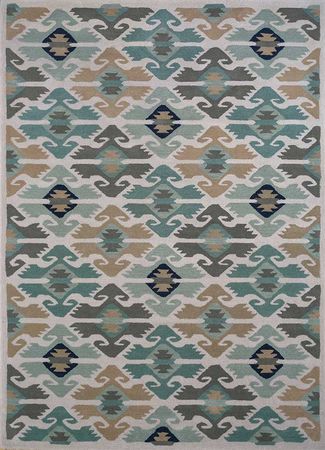 Wool Rug - 240 x 150 cm - green