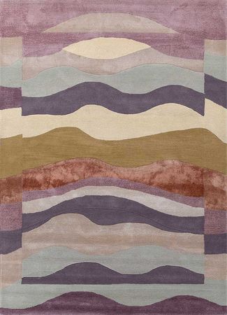 Wool Rug - 270 x 180 cm - purple