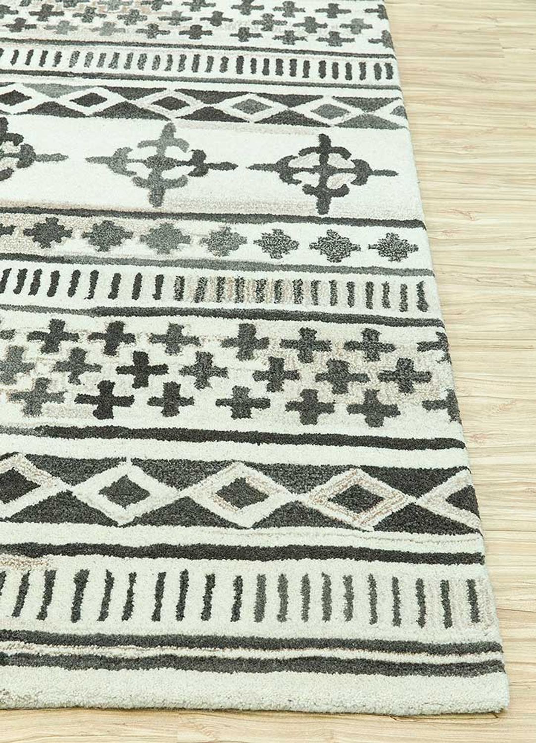 Wool Rug - 165 x 105 cm - cream