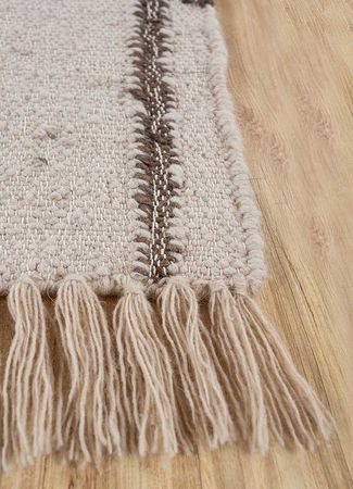 Wool Rug - 90 x 60 cm - cream
