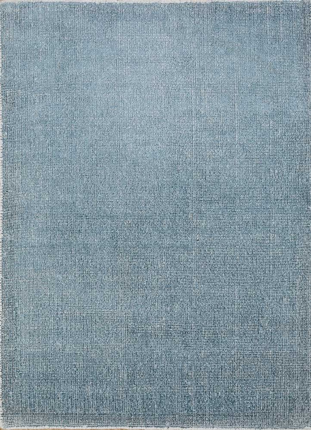 Viscose Rug - 90 x 60 cm - petrol blue