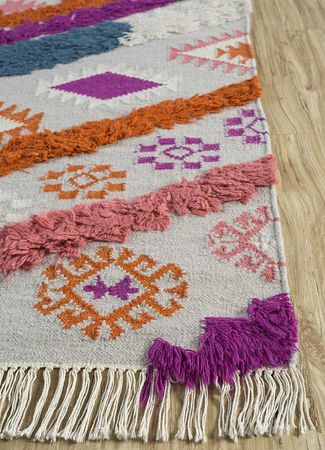 Wool Rug - 180 x 120 cm - multicolored