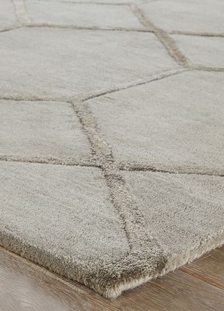 Wool Rug - 410 x 290 cm - light grey