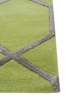 Wool Rug - 165 x 105 cm - light green