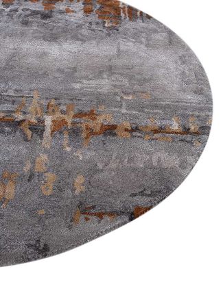 Wool Rug round  - 120 x 120 cm - multicolored