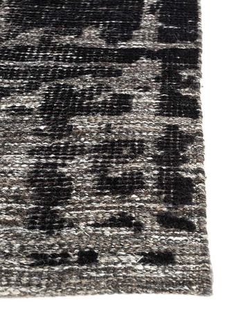Wool Rug - 300 x 225 cm - black and white