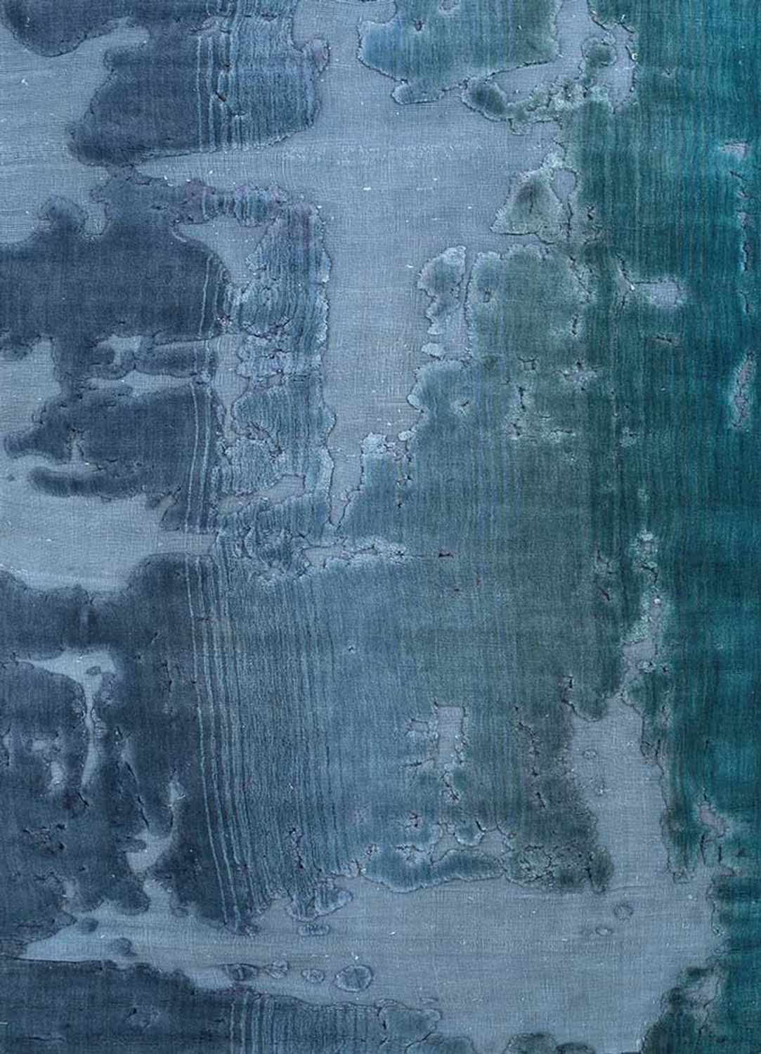 Wool Rug - 240 x 150 cm - sea blue