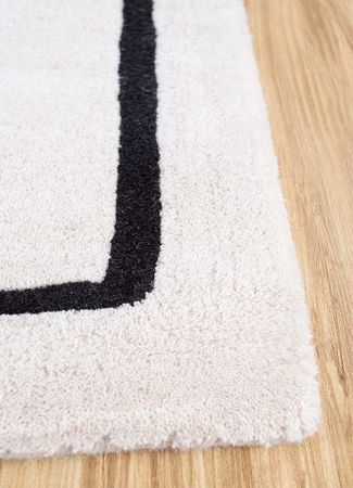 Wool Rug - 90 x 60 cm - cream