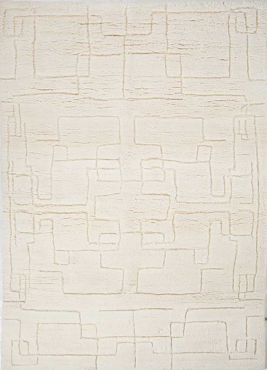 Wool Rug - 240 x 150 cm - cream