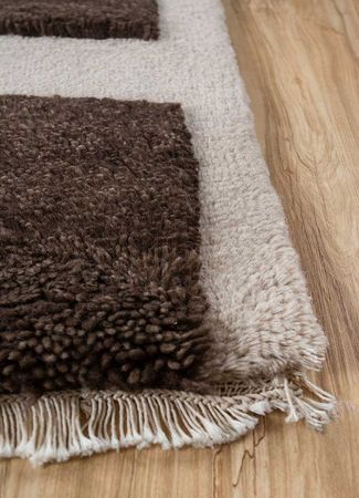 Wool Rug - 90 x 60 cm - cream