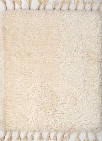 Wool Rug - 90 x 60 cm - cream