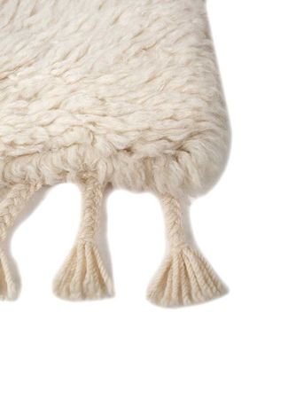 Wool Rug - 90 x 60 cm - cream