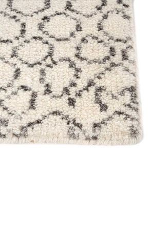 Wool Rug - 90 x 60 cm - silver