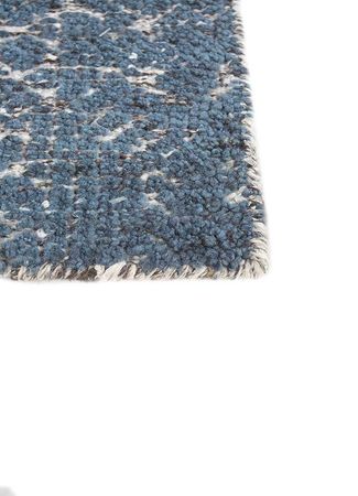 Wool Rug - 90 x 60 cm - sea blue