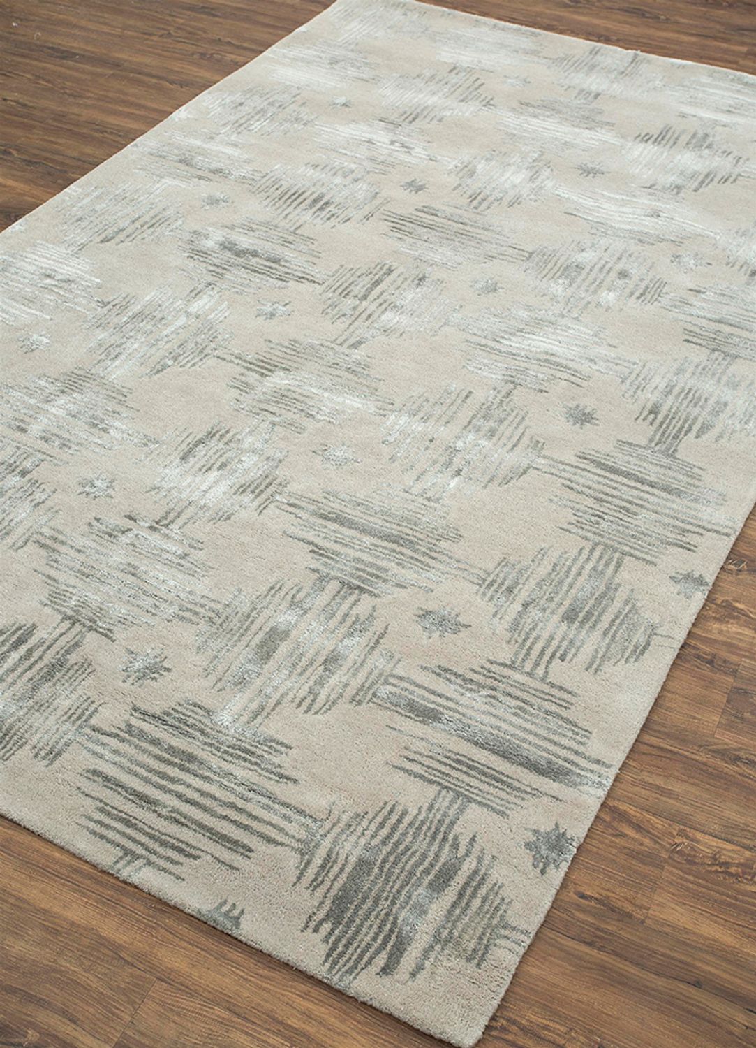 Wool Rug - 180 x 120 cm - light grey