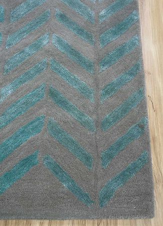 Wool Rug - 240 x 150 cm - turquoise