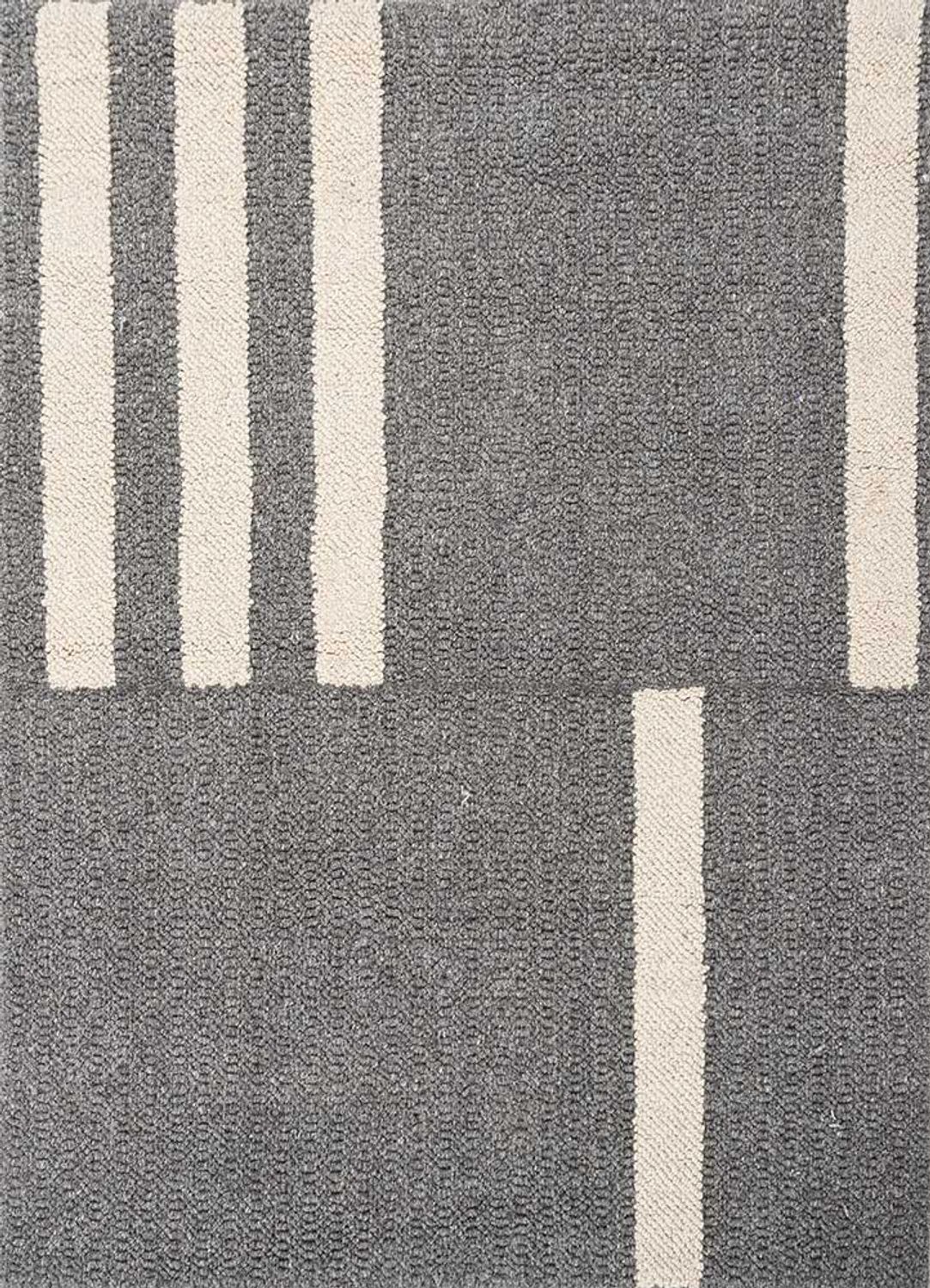 Wool Rug square  - 90 x 90 cm - grey