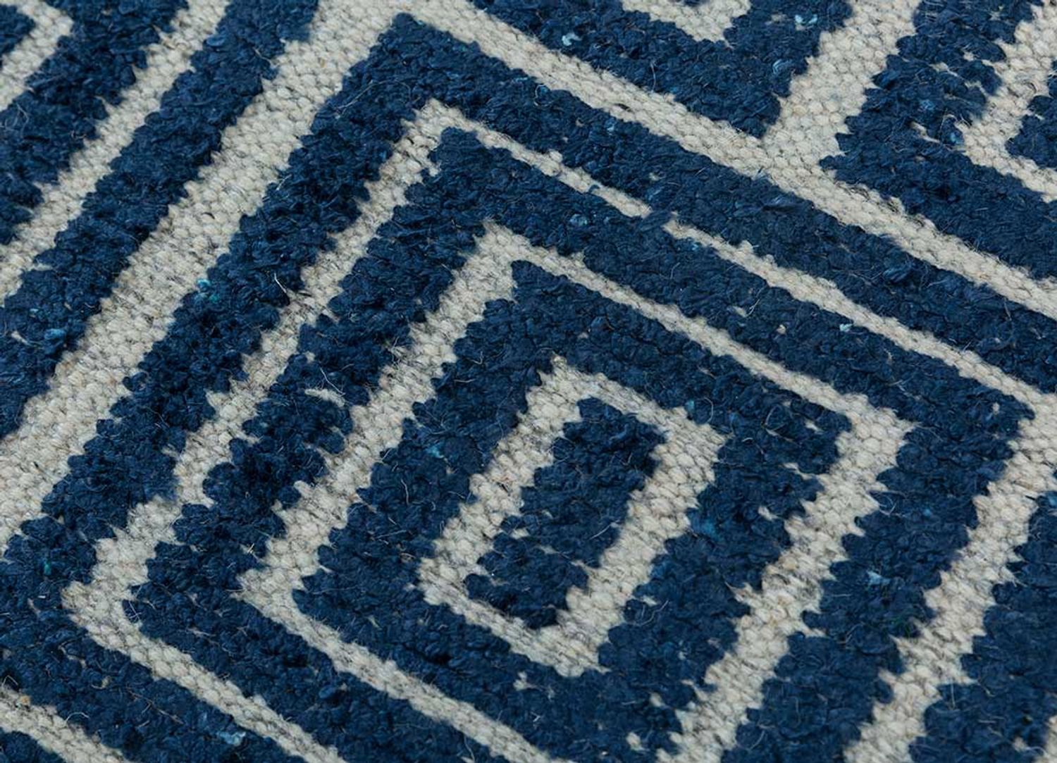 Wool Rug - 240 x 150 cm - blue