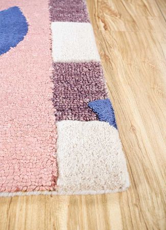 Wool Rug - 90 x 60 cm - multicolored