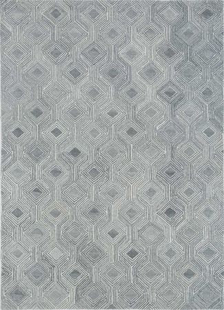 Wool Rug - 240 x 150 cm - light grey