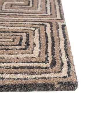 Wool Rug - 240 x 150 cm - brown