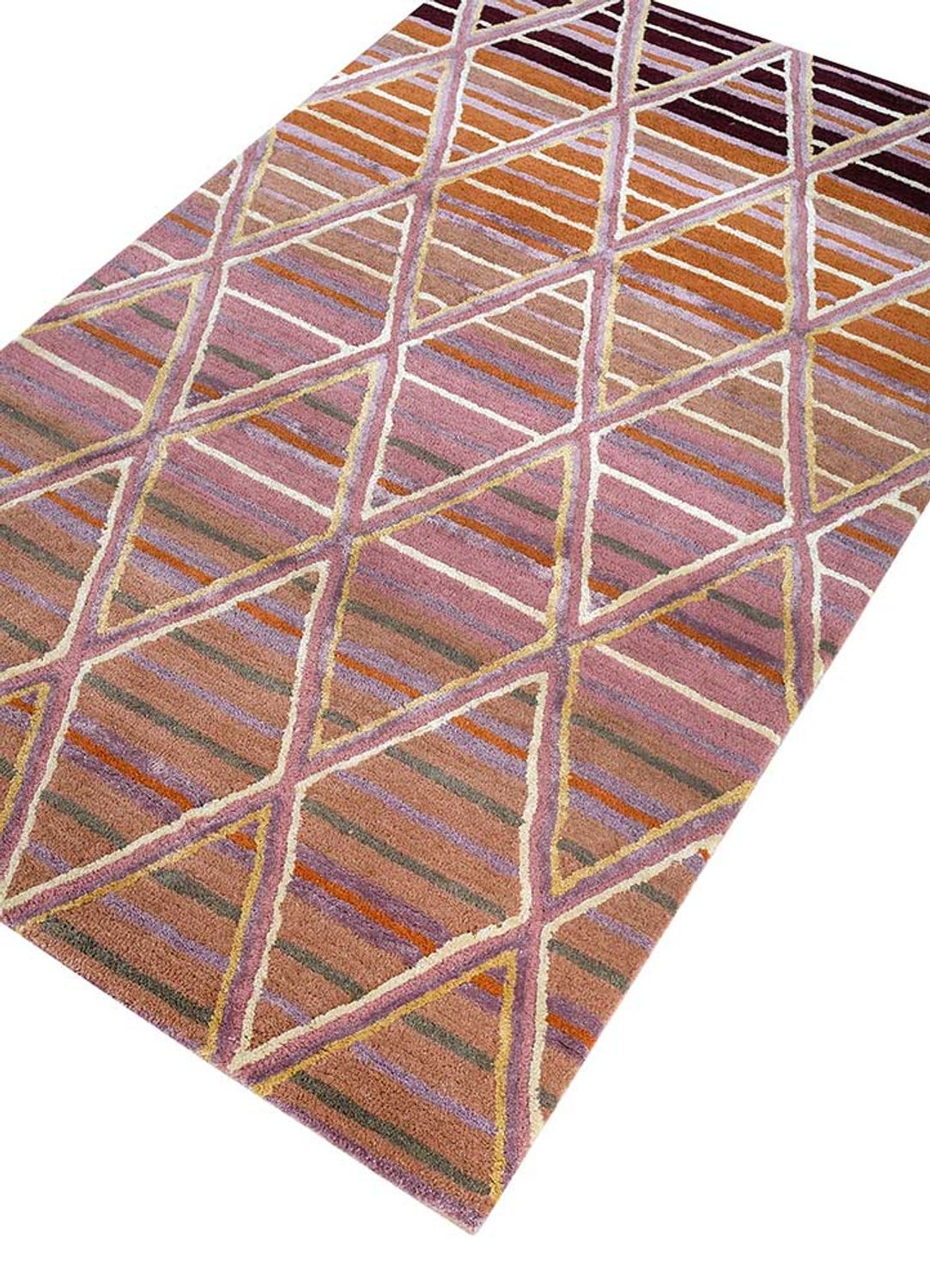 Wool Rug - 165 x 105 cm - orange