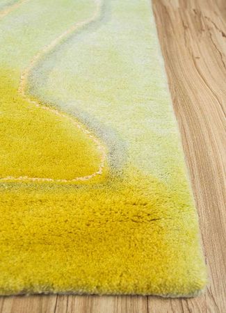 Wool Rug - 270 x 180 cm - green