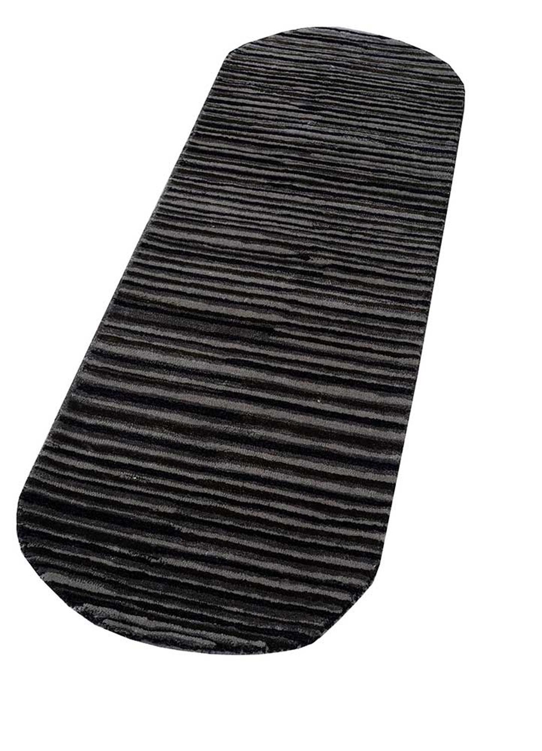 Wool Rug other shape  - 152 x 55 cm - anthracite