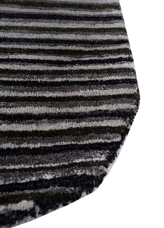 Wool Rug other shape  - 152 x 55 cm - anthracite