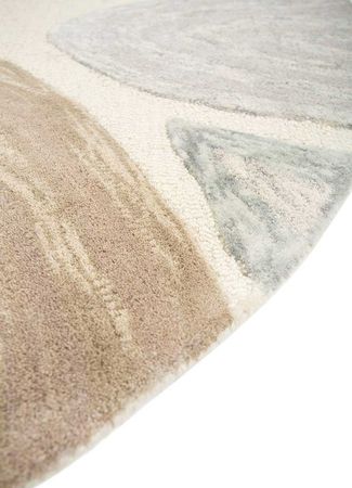 Wool Rug other shape  - 218 x 143 cm - cream