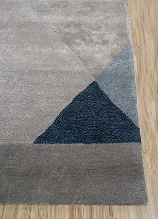 Wool Rug - 240 x 150 cm - silver