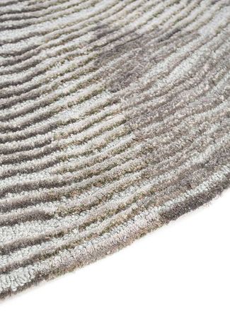 Wool Rug round  - 180 x 180 cm - multicolored