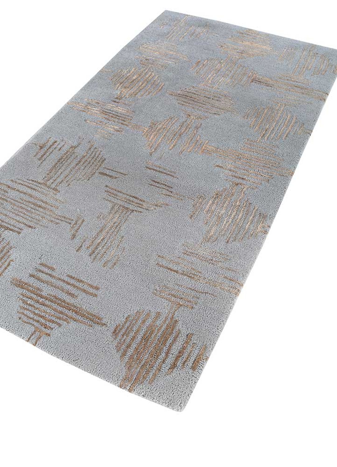 Wool Rug - 198 x 138 cm - grey