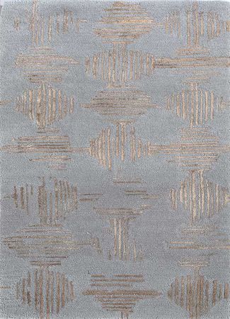 Wool Rug - 198 x 138 cm - grey